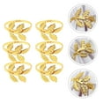 thumbnail image 4 of USHOBE 6Set Golden Leaf Napkin Holder Elegant Design for Table Decor, 4 of 8