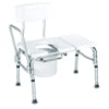 Carex Bathtub Transfer Bench with Opening and Bucket, Height Adjustable, 300 lb Weight Capacity