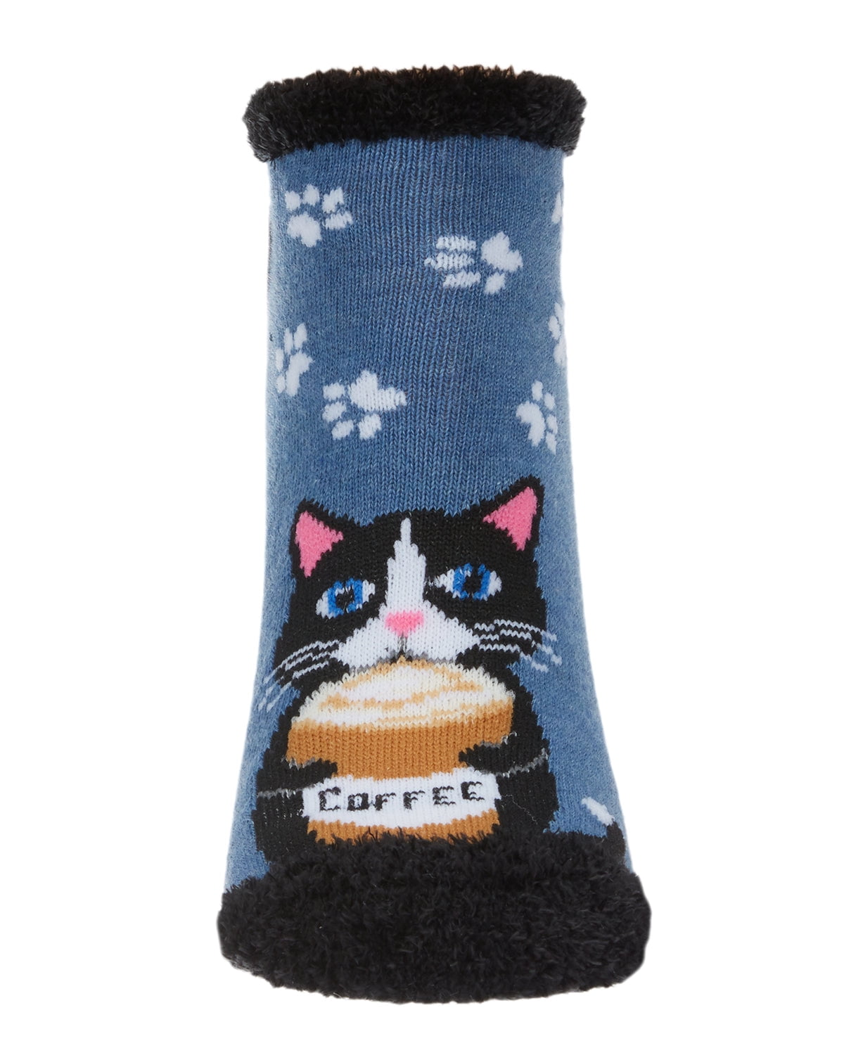 Women's Need Coffee Right Meow Low-Cut Non-Skid Socks