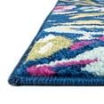 thumbnail image 6 of Unique Loom Bloom Collection Area Rug - Hyacinth (2' 7" x 12' Runner Navy Blue/Light Blue), 6 of 7