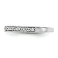 thumbnail image 3 of Solid 14k White Gold Lab Grown Diamond Wedding Band Ring Size 7.5 (.25 cttw.), 3 of 8