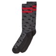 thumbnail image 1 of Perry Ellis Men’s Casletic Printed Socks (Black/Red), 1 of 3