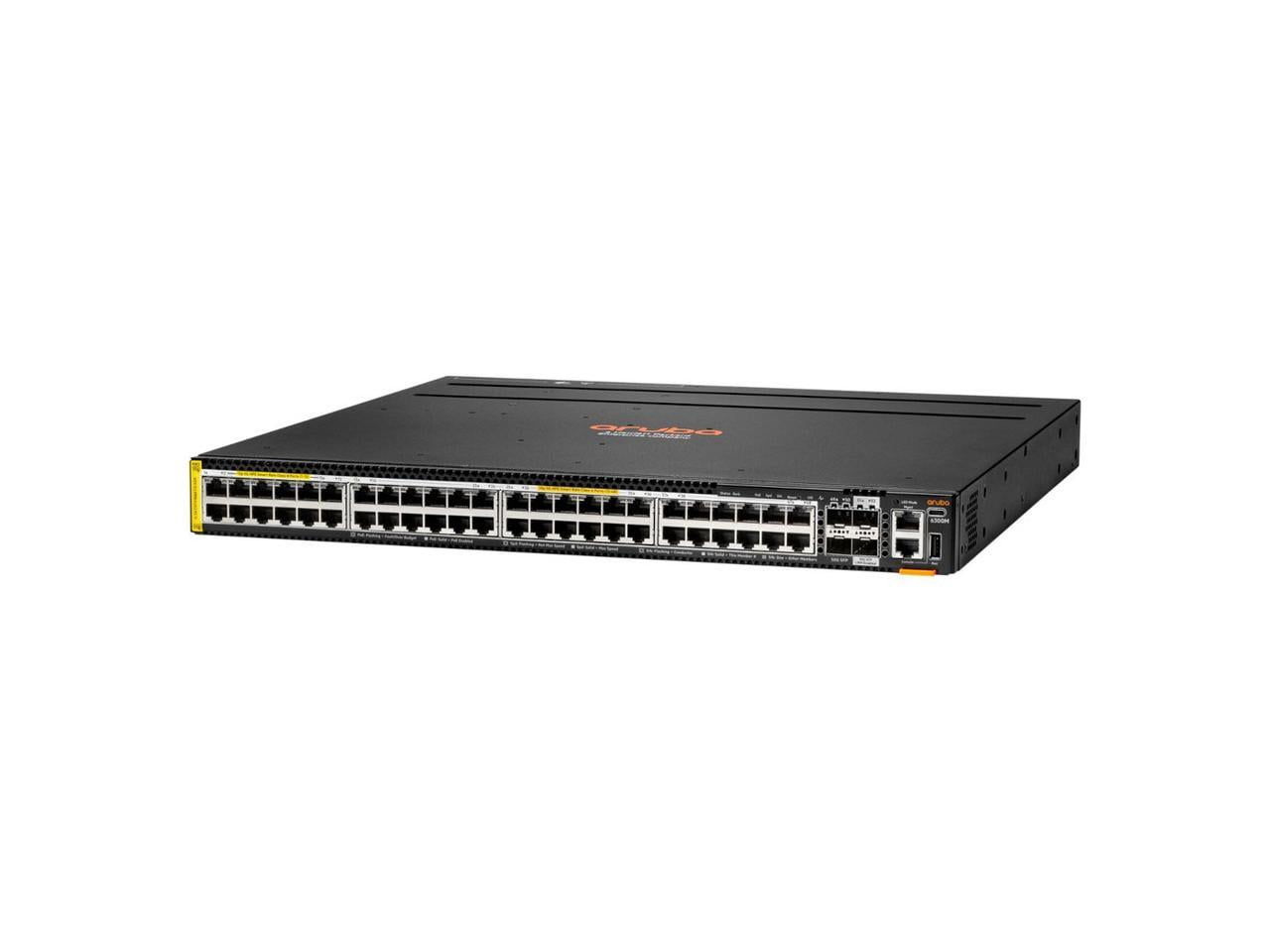 Aruba CX 6300 Layer 3 Switch - 24 Ports - Manageable - 10 Gigabit Ethernet, 25 Gigabit Ethernet, 50 Gigabit Ethernet - 10GBase-T, 25GBase-X, 50GBase-X - 3 Layer Supported - Modular - 4 SFP Slots - ...