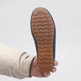 thumbnail image 4 of Ladies 2026 Plus Loafers Summer Outdoor Solid Color Round Closed Toe Low Heel Slip On Lightweight Cushioned Orthopedic Arch Support Wide Toe Box Comfortable Walking Daily Flat Shoes Navy 39, 4 of 9
