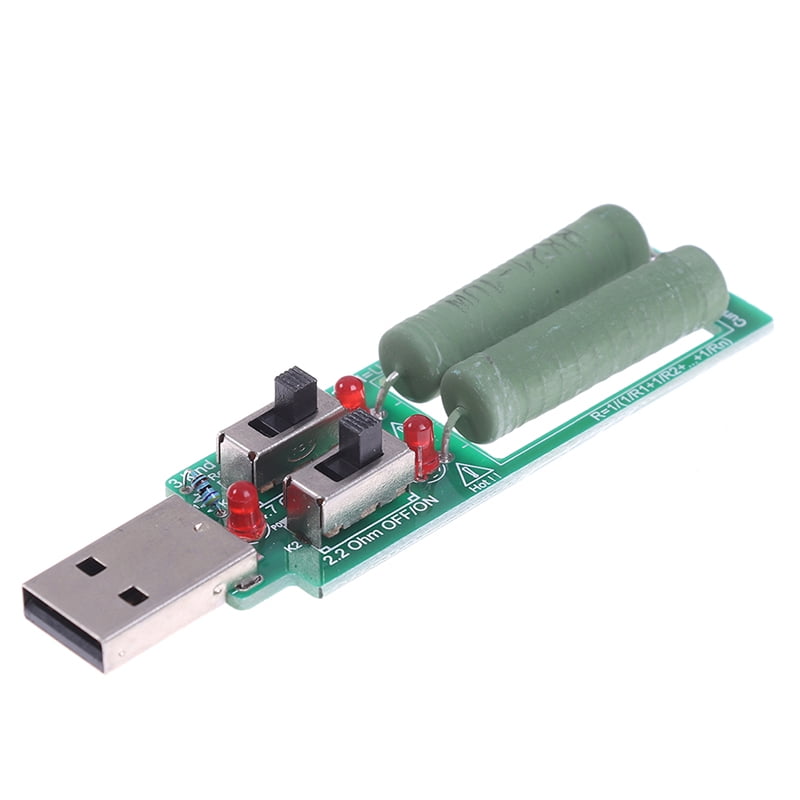 USB resistor dc electronic load tester With switch 5V 1A 2A 3A battery capaHFUK 