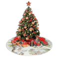 thumbnail image 4 of Falda para árbol de Navidad de Winnie The Pooh, suave y divertida, decoración navideña de granja con cuello para árbol de Navidad de 48", 4 of 4