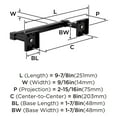 thumbnail image 5 of Amerock Appoint Matte Black 8 inch (203mm) Towel Bar, 5 of 6