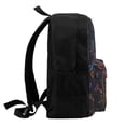thumbnail image 4 of Lsque Purple Glowing Mushroom Pattern Adult Backpack – Durable & Lightweight PU Canvas Storage Bag , 15” Laptop Compartment, and Multiple Pockets, 4 of 7