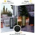 thumbnail image 6 of Gymax 2-Piece Solar-Powered Outdoor Floor Lamps IP65 Waterproof w/ Auto On/Off Light Black, 6 of 10