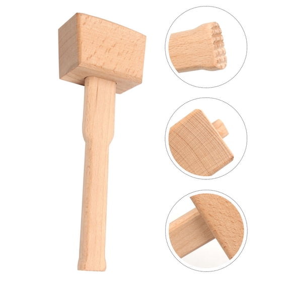 Luxshiny Khaki Woodworking Mallet for Hobbyists - Wood Hammer Tool, 1 Piece for Wood Crafting and Projects