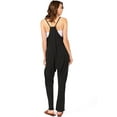 thumbnail image 4 of Double Zero Women's Juniors Drop Crotch Maternity Harem Cropped Jumpsuit (Black, Large), 4 of 4