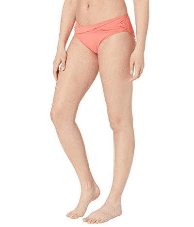 Tommy Bahama Pearl Solids Side Shirred Hipster Bottom Coral X-Large