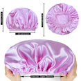 thumbnail image 4 of Gorros de ducha CHFONG para mujer reutilizables, 4 unidades, dobles impermeables, 4 of 8