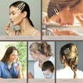 thumbnail image 3 of Large Metal Snap Hair Clips - 2.8 Inches, 4 Pcs, 4 Colors Assorted, Coated Smooth Surface, Basic Hair Barrettes, Jumbo Hair Snap Clip - Black Blonde Brown Grey, 3 of 4