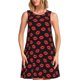 thumbnail image 1 of Balery Sexy Red Lips Kiss Vestidos de verano para mujer con estampado: vestido holgado sin mangas, vestido playero informal y cómodo para días calurosos., 1 of 7