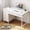 White, variant on Casacomoda 48" Home Office Desk with 6 Drawers, Modern Computer Desk with Small Space, Corner Computer Desk, Black