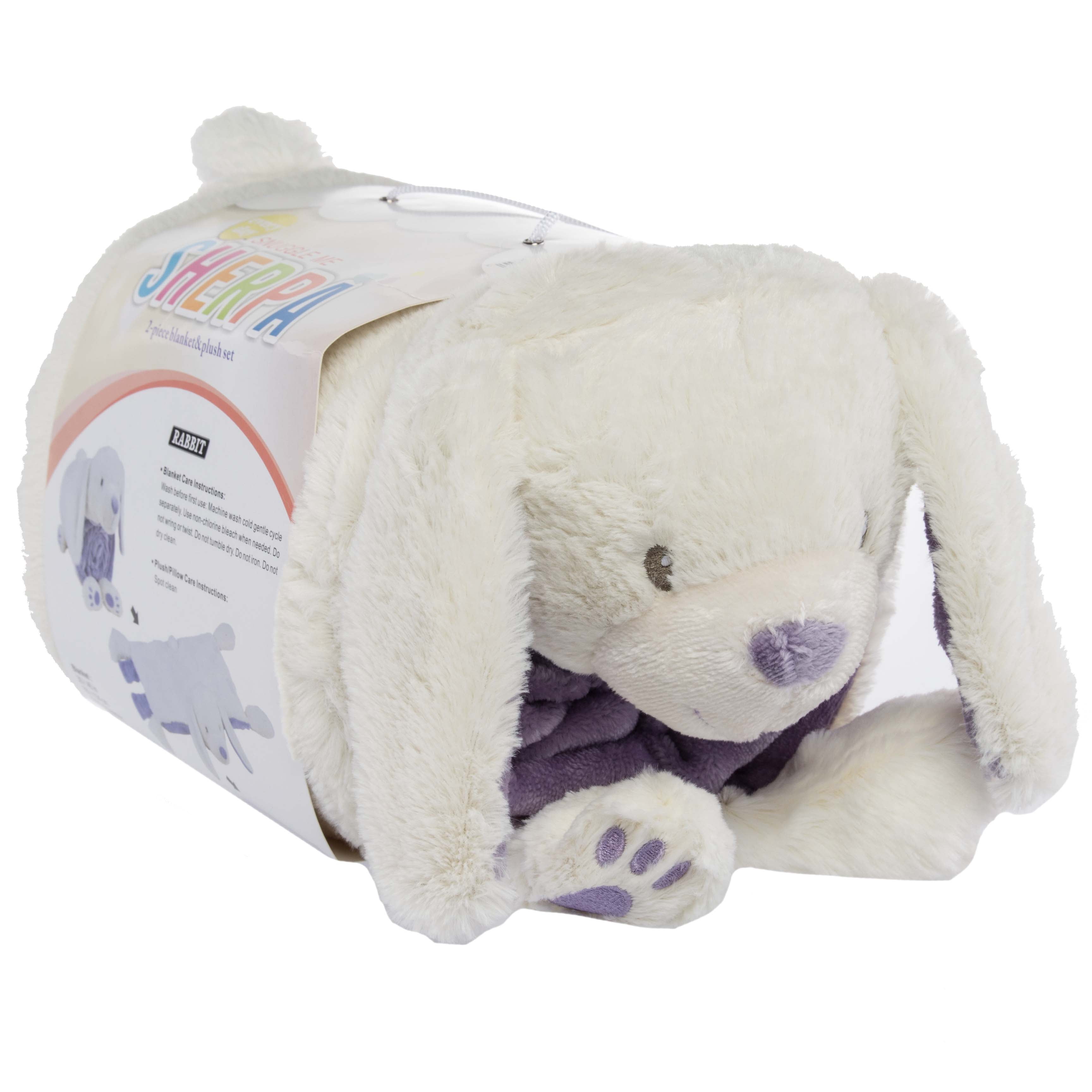 Snuggle Me Sherpa Large Soft Baby Blanket Plush Pillow Stuffed