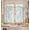 Blue Floral, variant on Farmhouse Kitchen Curtains - 24 Inch Length Linen Blend Blue Floral Kitchen Window Tier Curtains Boho Striped Cafe Drapes Rod Pocket for Windows Light Filtering, 2 Panels