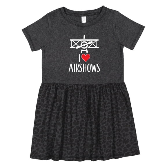 Inktastic I Love Airshows Girls Toddler Dress