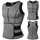thumbnail image 5 of Chaleco deportivo de neopreno para hombre, con cremallera de doble cara, moldeador y adelgazante, 5 of 5