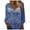 Blue, variant on UJNDER Women's Foreign Trade V Neck Loose Shirt Sequin Long Sleeve Tops for Women Fashion Blouse for Casual Wear Red M
