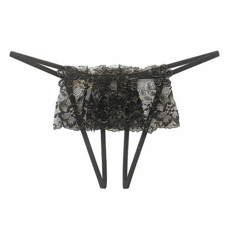

Ruhiku GW Women s Panties String Thong Lace Thong Low Waist Lingerie Sexy