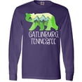 thumbnail image 3 of Inktastic Gatlinburg, Tennessee- Mountains and Bear Shape Long Sleeve T-Shirt, 3 of 5