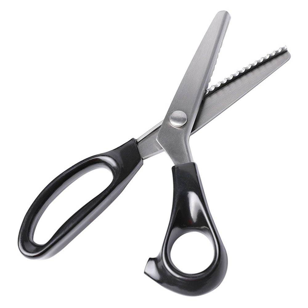 1pc Sewing Scissors With Zigzag Teeth To Cut Fabric In Triangle And  Scrapbook Edge, With Round Arc & Wavy Edge Blade For Diy Handwork
