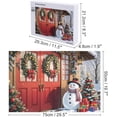thumbnail image 2 of 1000 Pieces Jigsaw Puzzles for Adults,20"x30" Large Puzzle Winter Snowman Decoration for Family Party Holiday Medium Difficulty Fun Family Games Christmas Puzzle, 2 of 8