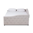 thumbnail image 4 of Baxton Studio Becker Transitional Upholstered with Trundle Daybed, Queen, Beige/Black, 4 of 12