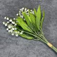 thumbnail image 1 of Nvzi 6 piezas de flores artificiales de tacto real, flores falsas para decoración del hogar, oficina, boda, arreglo de ramo de flores artificiales para decoración (blanco, 14,5 pulgadas de largo), 1 of 5