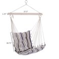 thumbnail image 3 of Outsunny Portable Hanging Woven Hammock Seat Rope Swing Chair Brown, 3 of 10