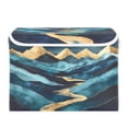 thumbnail image 7 of Yayeee Collapsible Cube Storage Bin with Lid Fabric Closet Decorative Basket with Handles, Dark Mountains, 7 of 7