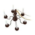 thumbnail image 2 of 1/87 Miniature Chandelier Model Candle Ceiling Lamp Model Miniature Lighting for Copper 14.5cmx6cm, 2 of 8