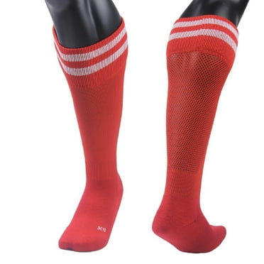 Meso Men's 1 Pair Knee High Sports Socks for Baseball/Soccer/Lacrosse MRed