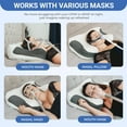 thumbnail image 2 of Cervical Neck CPAP Pillow for Sleeping, Ergonomic Adjustable Height Neck Support Memory Foam Bed Pillow for CPAP Users with Sleep Apnea, Suitable for Side and Back Sleepers, 2 of 8