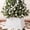 White, variant on 33.5" White Sequin Christmas Tree Collar - 6-Piece Set, Elegant Base Cover for Holiday Home Decor