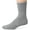 Grey Heather W/Black Logo, variant on Men's 6-12 6-Pack Cushion Crew Socks