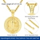 thumbnail image 2 of Collar: Medalla Eusense de San Benito, plata 925 bañada en oro, 2 of 8