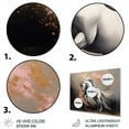 thumbnail image 3 of Designart "Alabaster Sprinting Equine" Animals Horse Metal Art Living Room, 3 of 5