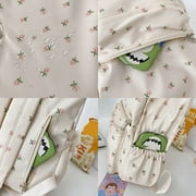 Cute Kawaii Backpack Floral Backpack for School Coquette Aesthetic Backpack Rucksack for Women Back to School Supplies Coquette School Bag