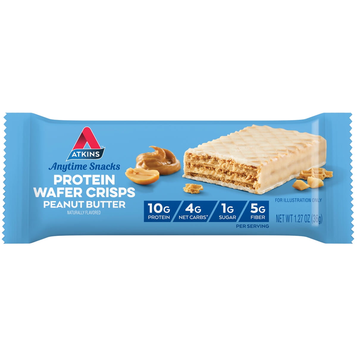 Atkins Protein Wafer Crisps, Peanut Butter, Keto Friendly, 5 Count Best