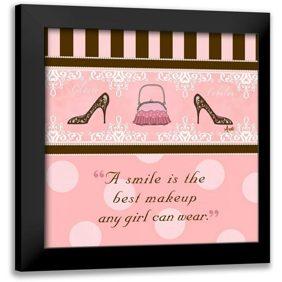 Metz, Andi 12x12 Black Modern Framed Museum Art Print Titled - Classy and Fabulous II