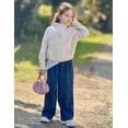 thumbnail image 4 of Arshiner Girls Half Zip Sweatshirt Fleece Quarter Zip Pullover Sweatshirts Fall Clothes for Teen Girls Thumb Hole, 4 of 6