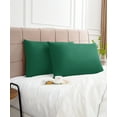thumbnail image 5 of Warmstar 100% Cotton Pillow Cases Queen Size Set of 2, 600 Thread Count Pillowcases 20x30 Inches, Soft Long Staple Cotton Pillowcases Breathable with Envelope Closure,Green, 5 of 5