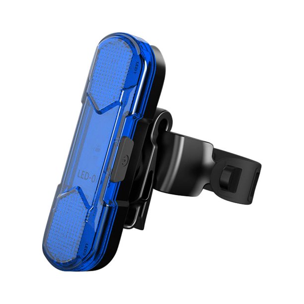 USB recargable LED bicicleta luz impermeable bicicleta trasera cola azul JShteea El nuevo