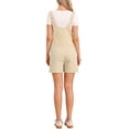 thumbnail image 3 of INSPIRE CHIC Casual Rompers for Women Summer Sleeveless Overalls Spaghetti Strap Lightweight Button Up Shorts Jumpsuit XS Khaki, 3 of 6