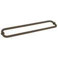 thumbnail image 3 of CRL SDTB24X24BBRZ Brushed Bronze 24" Back-to-Back Towel Bars for Glass, 3 of 3