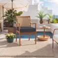 thumbnail image 3 of Outdoor Chair Cushion 18x18x3 Inch, Water-Resistant Fade-Resistant Patio Seat Cushion with Removable Cover & Adjustable Ties, 3 of 9