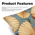 thumbnail image 2 of Shell Set of 2 Velvet Throw Pillow Covers Inserts for Bed Pillow, Decorative Pillows - 16x16 18x18 20x20 Inches with Unique Patterns for Various Occasions, 2 of 6